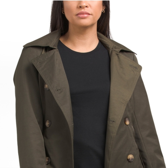 Rachel Zoe Forest Maxi Hooded  Trench Coat - Picture 4 of 15
